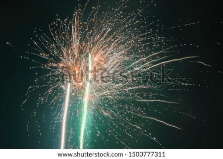 Fireworks, the happy new year