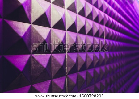 concrete wall texture stucco cement white and gray geometric seamless triangle pyramid background with shadow and light.