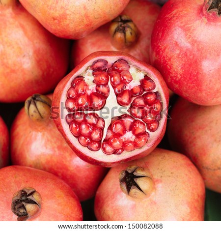 Pomegranates.  Royalty-Free Stock Photo #150082088
