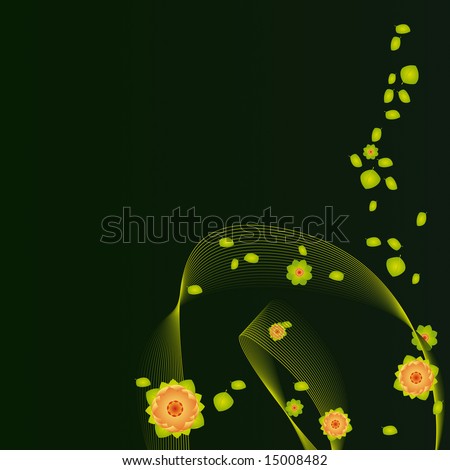 Floral elements for design (vector version ID: 14085220)
