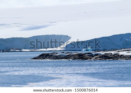 The coasts of the Anvers Island in the Antarctic Peninsula, Antarctica