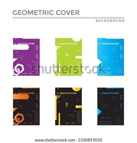 Creative cover design in Geometric style. minimal. can be used for backgrounds, banners, posters, leaflets, leaflets, web templates,