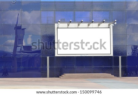 Large blank signboard for your advertisement or graphic design
