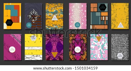 leaflet pattern scene design excellent set with pastel strokes and colorful acrylic dye drips vector image grunge classic cards retro style insert booklet advertisement or advertisement classic nails