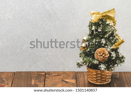Christmas tree background material with text space