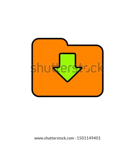 folder icon, symbol design template