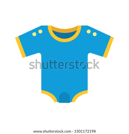 Kid clothes icon. Flat illustration of kid clothes vector icon for web design