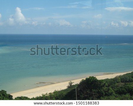 Beautiful Okinawa's ocean and beach
