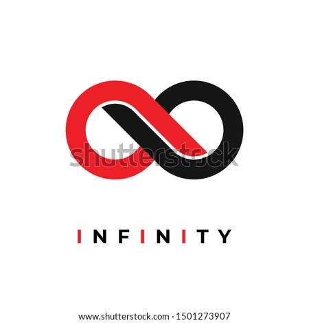infinity loop circle logo abstract vector design