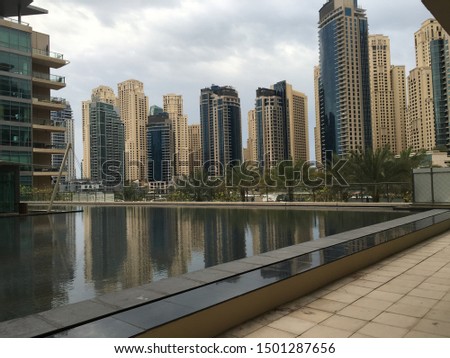 Skyscrapers in dubai, united emirates