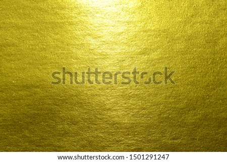 Gold yellow texture abstract wall background and gradients shadow shiny