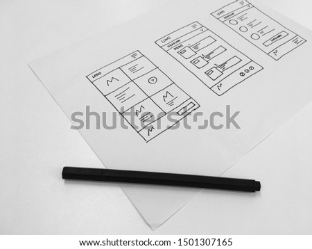 Website Design Wireframe Examples Of Web And Mobile Wireframe Sketches Printable