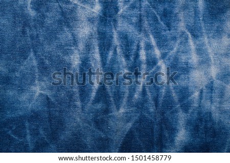 blue jean fabric texture closeup