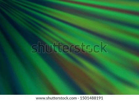 Light Green vector backdrop with long lines. Lines on blurred abstract background with gradient. Pattern for business booklets, leaflets.