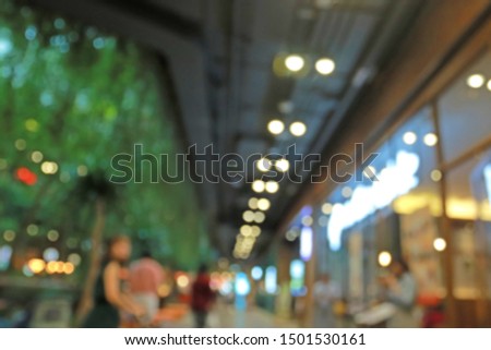 Abstract,Blurred image of store.for interior or background usage