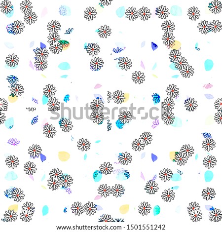 abstract seamless watercolor pattern floral print