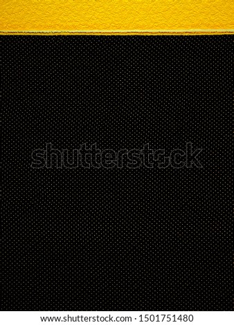 Black Yellow texture with dotted background symmetrical pattern