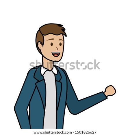 Avatar of a man design, Boy male person human and attractive theme Vector illustration