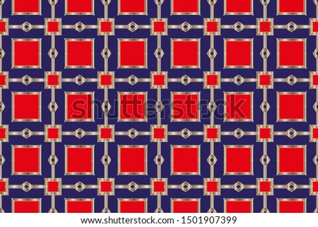 Decorative seamless pattern. Endless pattern for Wallpaper, textile, packaging, printing, interior, cloth. Traditional ethnic ornament for your design. Abstract classic golden pattern 