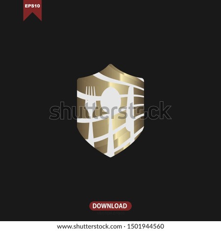 Restaurant, resto, food court, cafe logo template