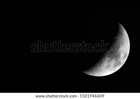 Close up of moon detail background