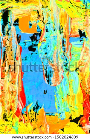 Abstract oil paint texture on canvas, background. Abstract painting. Ink handmade image. Modern artistic pattern. Creative artwork. Colorful texture. Contemporary art. Artistic canvas.