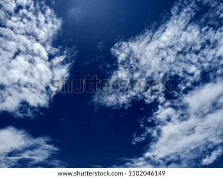 blue sky with clouds image