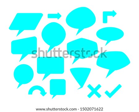 Vector illustration of a text box on a white background