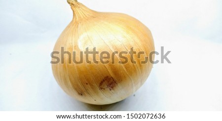 A picture of onion isolated on white background