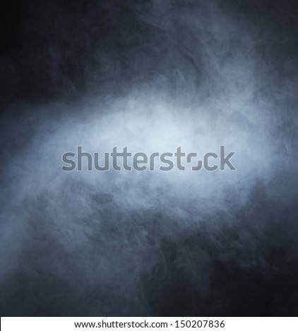 Smoke over black background