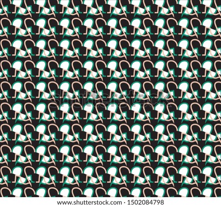  Decorative colorful abstract pattern for fabric and background