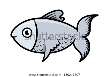 Simple Cartoon Fish Illustration