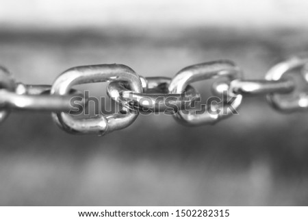 Rusty old chain texture background