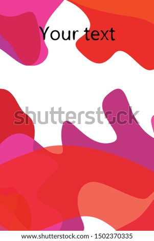 Abstract Fluid creative template, card, color cover. Watercolor design, liquids, shapes. Trendy vector.