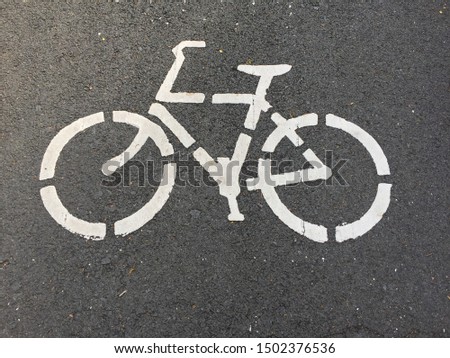 the bicycle symbol on the road rules