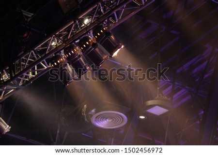 

Rock stage lighting in the theater