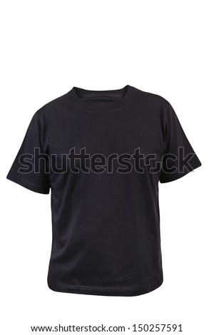 Black T-shirt. Front.