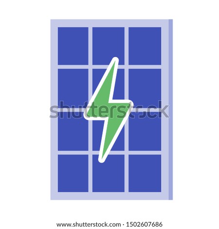 Solar Panel energy vector icon logo illustration design. Green energy electricity concept element.  Can be used for web and mobile development suitable for infographic