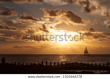 
Sunset in Agaete. Gran Canaria Spain Royalty-Free Stock Photo #1502666378