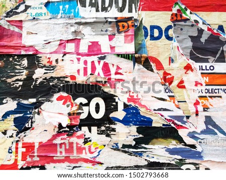Photo of urban collage background or typography paper texture Royalty-Free Stock Photo #1502793668
