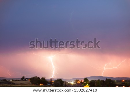 Summer Lightning Storm in Washington