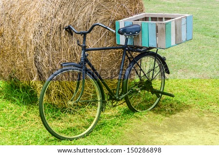 Vintage bicycle in the farm from thailand