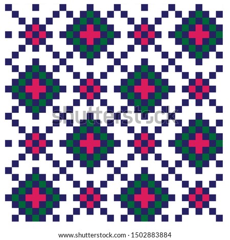 Colourful Classic Modern Fair isle/Argyle Seamless Pattern/Print Background in Vector - Suitable for both online/physical products such as website resources, graphics, print designs, fashion textiles