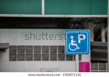 
This sign mean handicapped parking