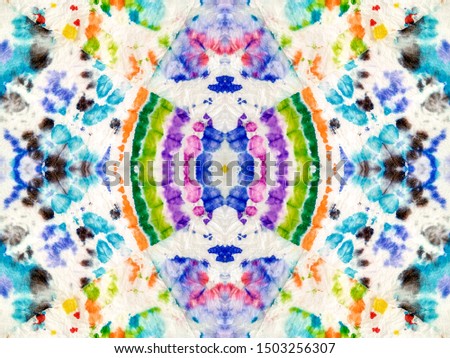 Seamless Liquid Color Design. Repeated Geometric Design. Vivid Seamless Traditional Pattern. Multicolor Repeated Tie Dye Fabric Piece. Abstract Watercolor. Psychedelic Dye Pattern.