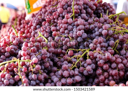 Healthy grapes and wine raw materials