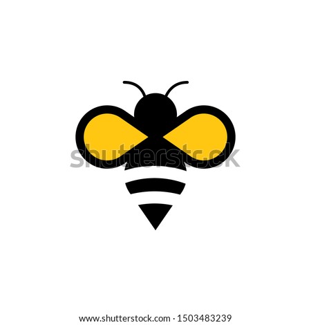 Bee concepts logo vector graphic abstract template Royalty-Free Stock Photo #1503483239