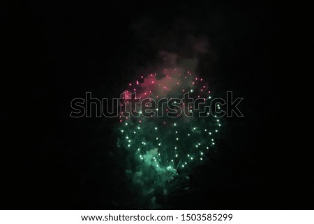 Firework for celebration anniversary in Italy 

