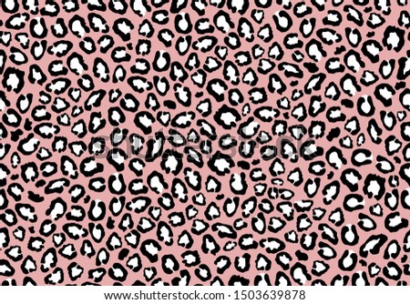 Leopard seamless pattern.Animal print.Vector background