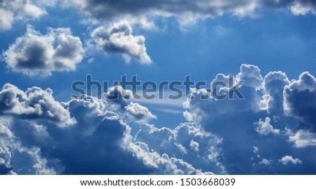 Background of the cloudy sky